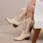 Amaya white Chai Classic Western Boot