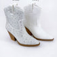 BEDAZZLED GLAM WESTERN ANKLE BOOTS