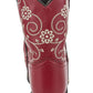 TuffRider Children's Fire Red Floral Western Boot: Red
