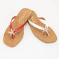MISTY GOLDEN STARFISH DECOR THONG STRAP SANDAL