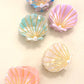 BEACH OCEAN CELLULOSE SEASHELL HAIR CLAW CLIPS | 40H782: White