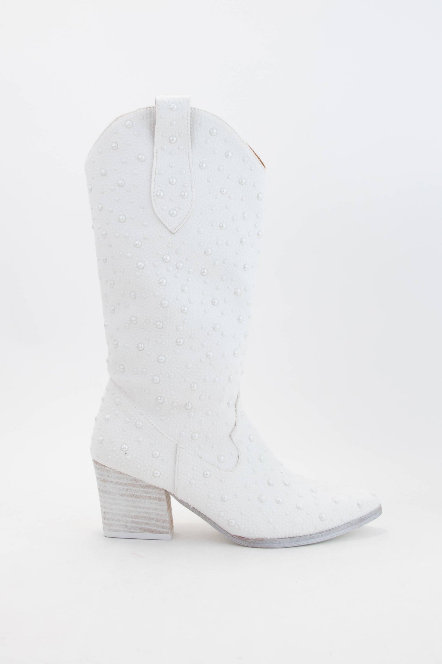 DAZZLING RHINESTONE JEWELED MID-CALF GLAM WESTERN BOOTS