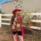 Baha Ranch Retro Pop Western Wild West Leopard Blazer