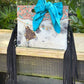 Upcycled LV Cowhide Leather Crossbody Clutch Bag Western