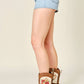 Belted Denim Shorts