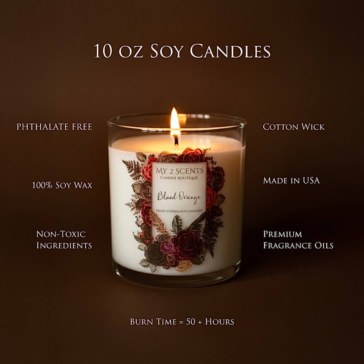 Boots n Bikini logo Soy Candle
