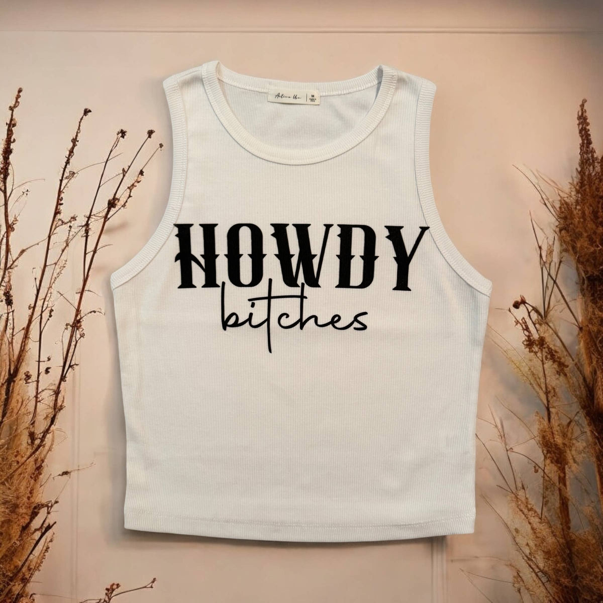 Howdy Bitches Ribbed Tank