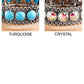 Western Chain Glass Stone Bracelet: SBAB-CRYSTAL