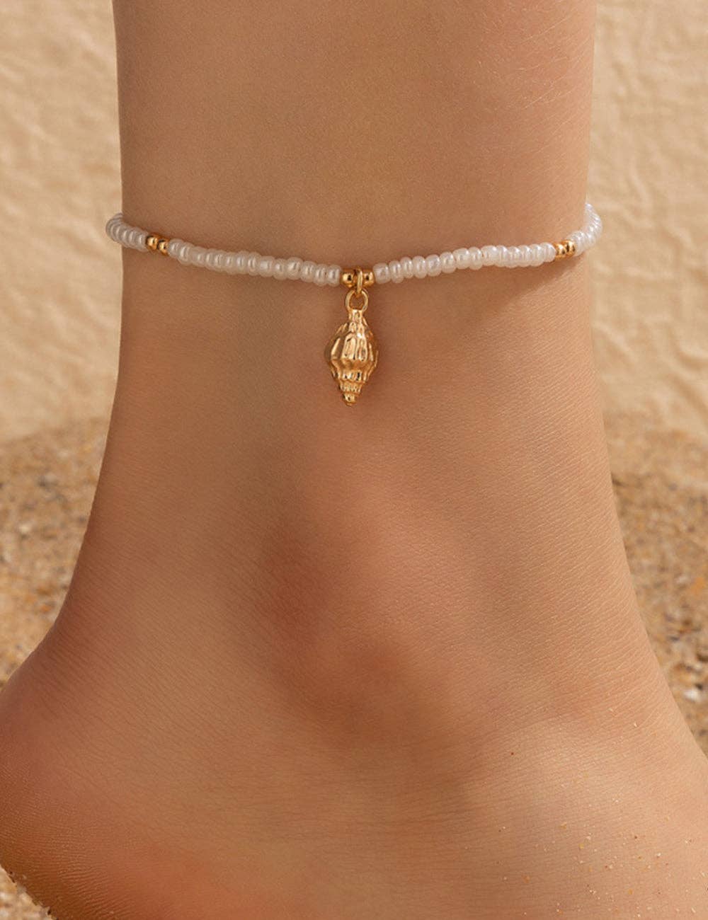 Shell Beading Anklet
