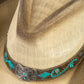 Western Butterfly Concho Detail Straw Cowboy Hat: BR