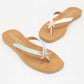 MISTY GOLDEN STARFISH DECOR THONG STRAP SANDAL