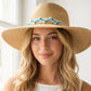Beaded Braid sun Hat: