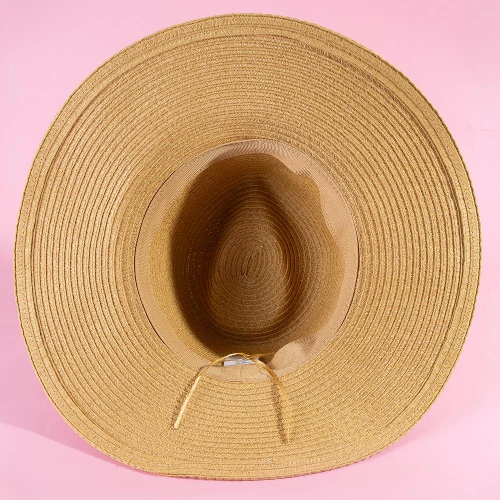Beaded Braid sun Hat: