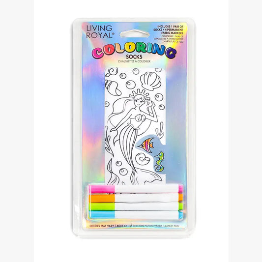 Ankle Socks - DIY Coloring Kit - Mermaid Queen