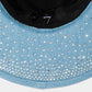 Rhinestone Studded Denim Cowboy Hat: DN