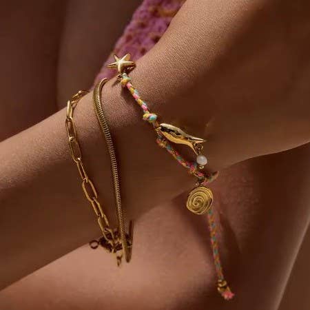 CORDED CHARM BRACELET