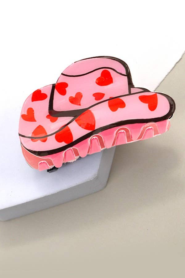 WESTERN COWGIRL BOOT HAIR CLAW CLIPS 40H569