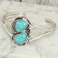 Western Turquoise Concho Cuff Bracelet