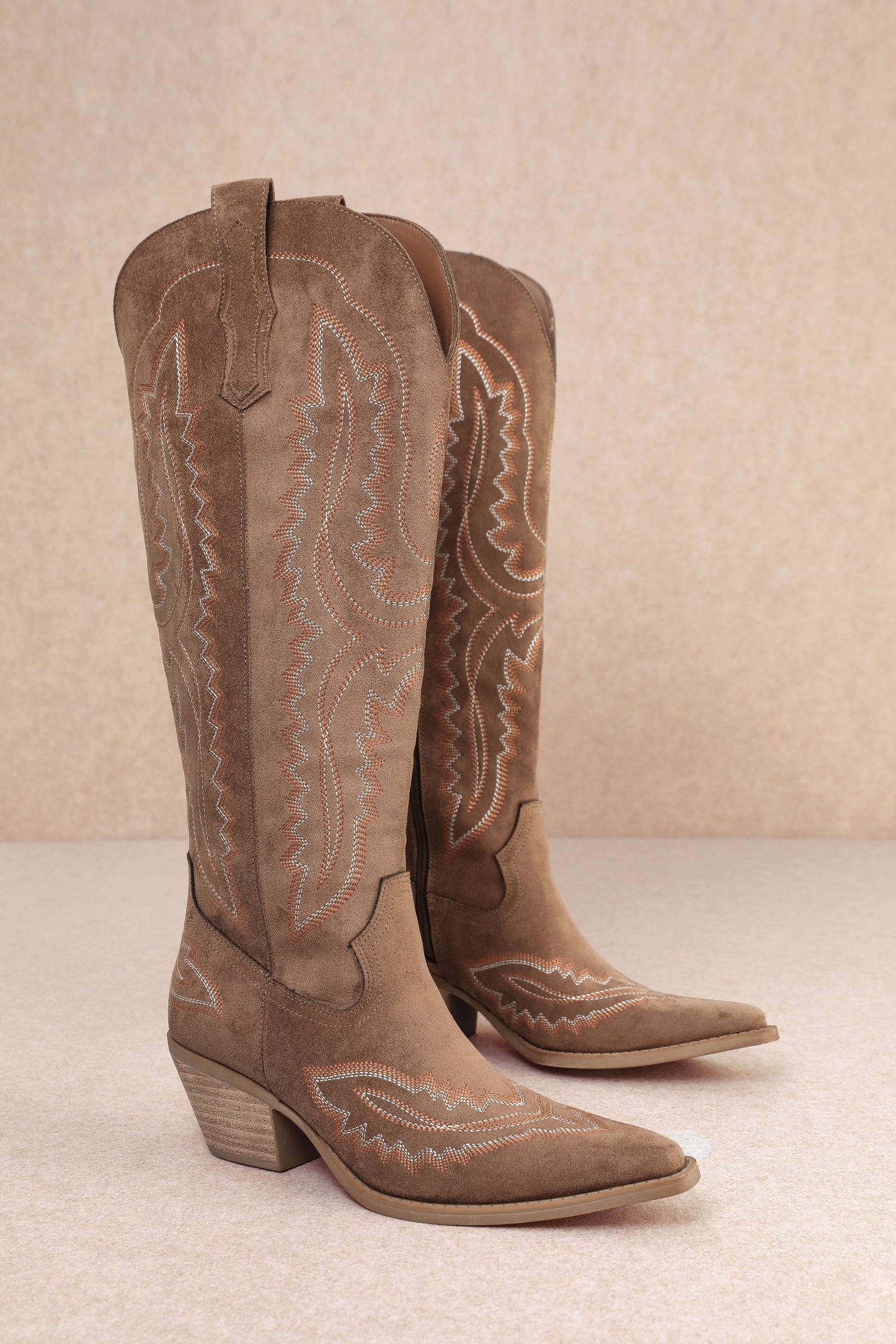 TESS: Dark Brown Cowgirl Boot