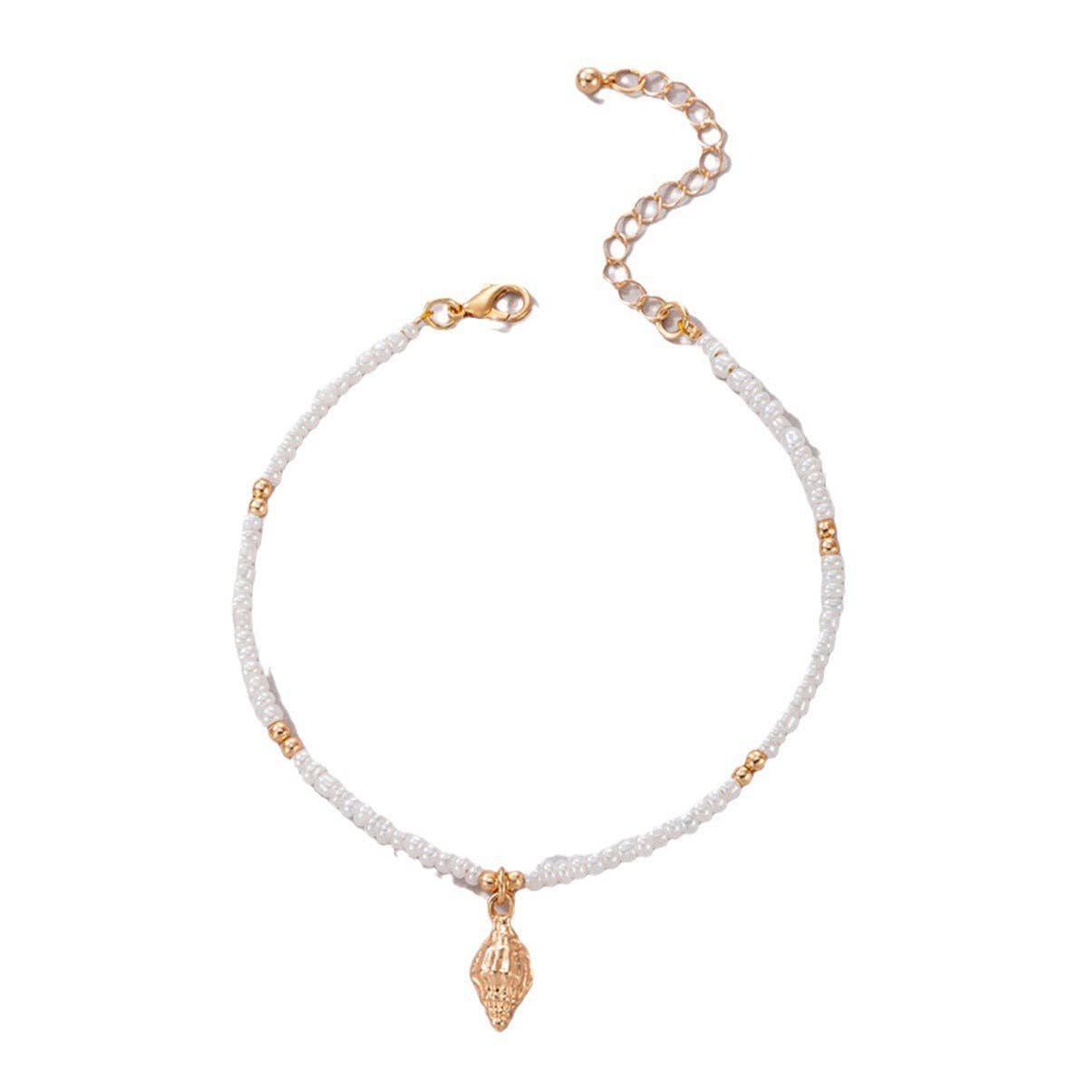 Shell Beading Anklet