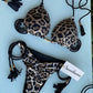 Ladies String Tie Halter Strap Sexy Bikini Set