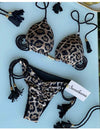 Ladies String Tie Halter Strap Sexy Bikini Set