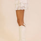 Lace Ruffle Mini Skort