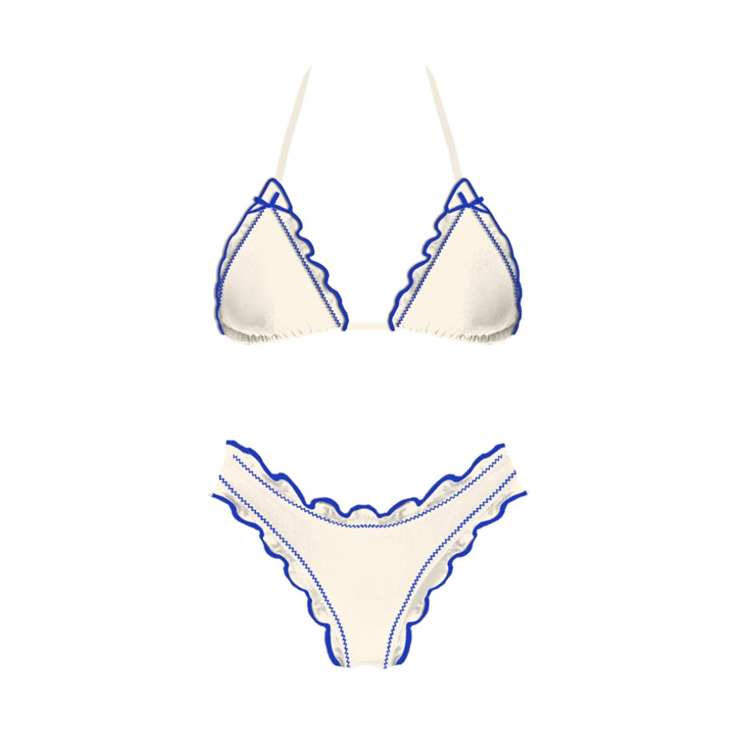 Wave Catcher Bikini Set: CREAM
