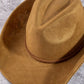 Rose Embroidered Braided Band Fedora Cowboy Hat: BR