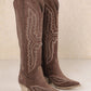 TESS: Dark Brown Cowgirl Boot