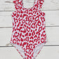 Pink Cheetah Printed Teen  Swimsuit