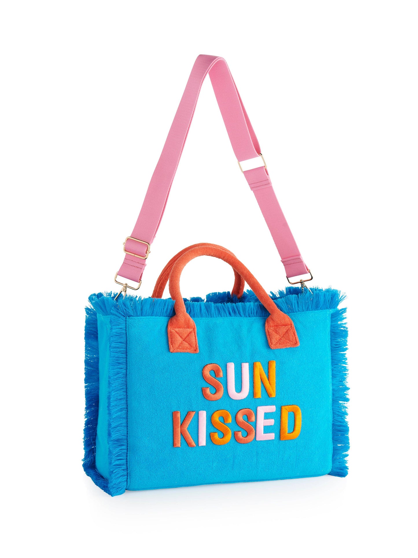 CABANA "SUN KISSED" TOTE, AQUA