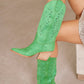 OLIVIA: Light Blue Cowgirl Boot