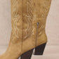 ABBY: Khaki Cowgirl Boot
