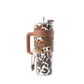 Wide Wyoming Tumbler In Brown and White: WITH TOOLING
