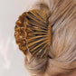 Gold Seashell Hair Claw Clip