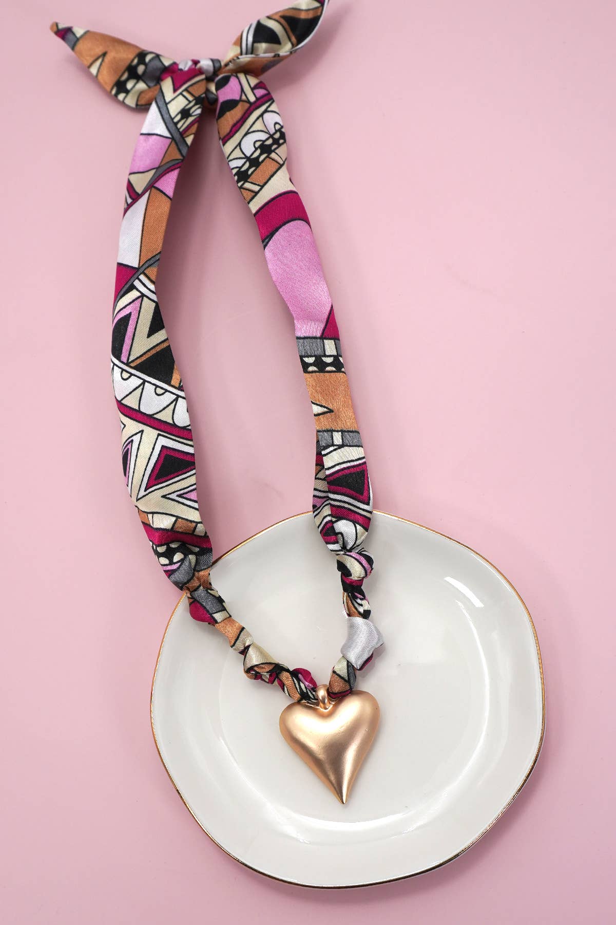 SCARF CHARM NECKLACE
