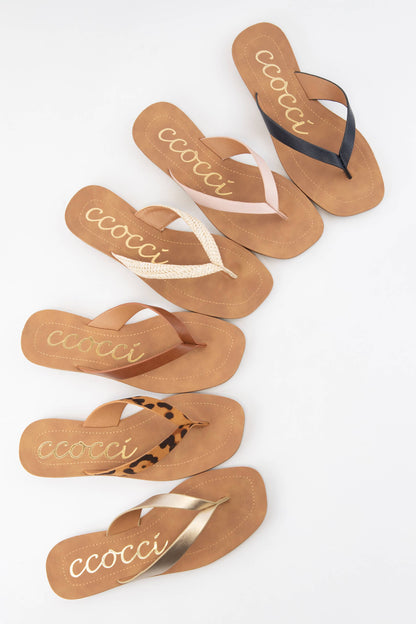 SIA MINIMAL STRAP DESIGN FLIP FLOP THONG SANDALS