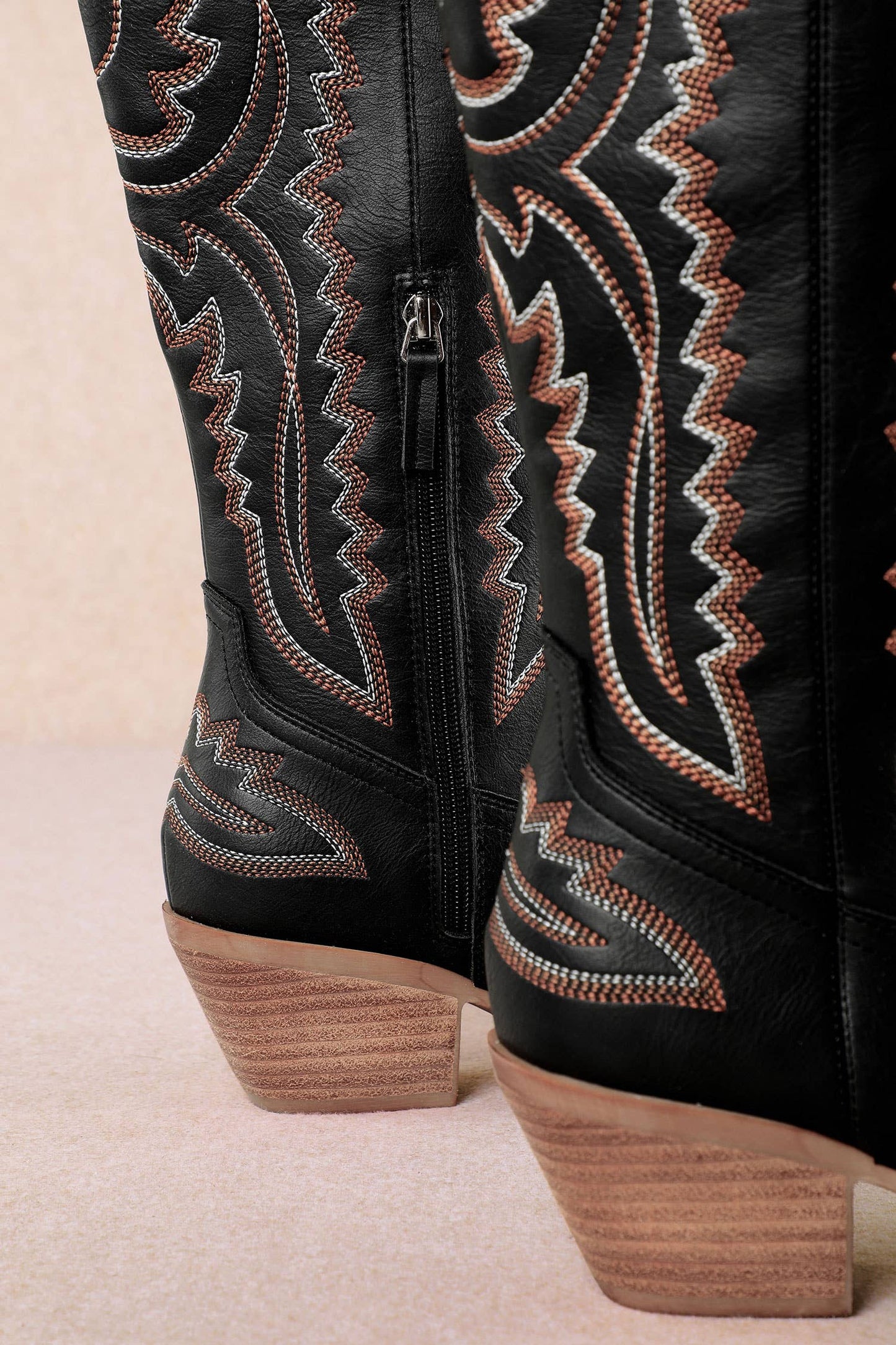 TESS: Dark Brown Cowgirl Boot