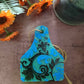 Cow Tag Tooled Leather Freshie