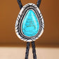 Western Design Turquoise Bolo Tie Necklace