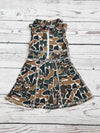 Girls Camouflage Printed Athletic Dress
