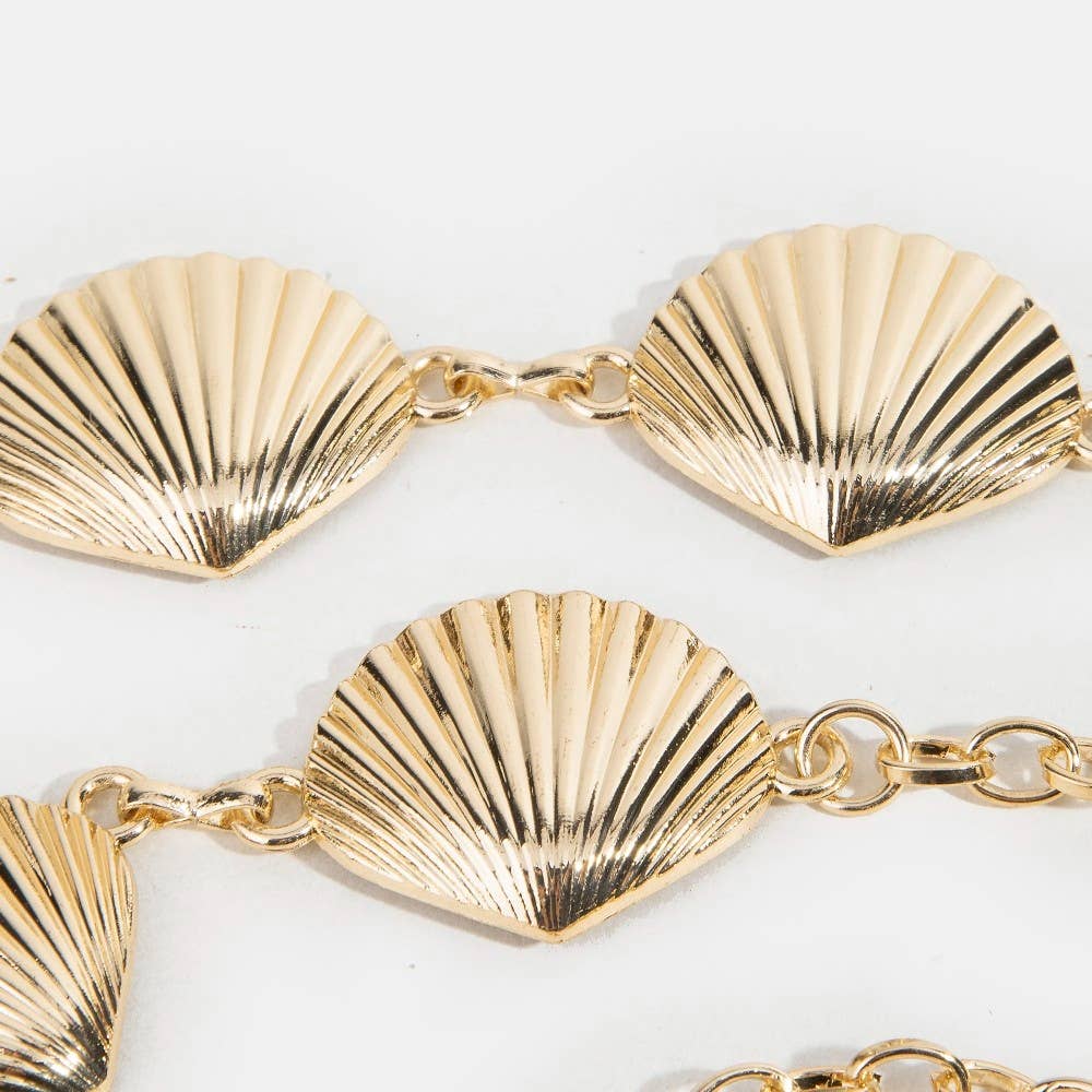 Seashell Link Chain Belt: