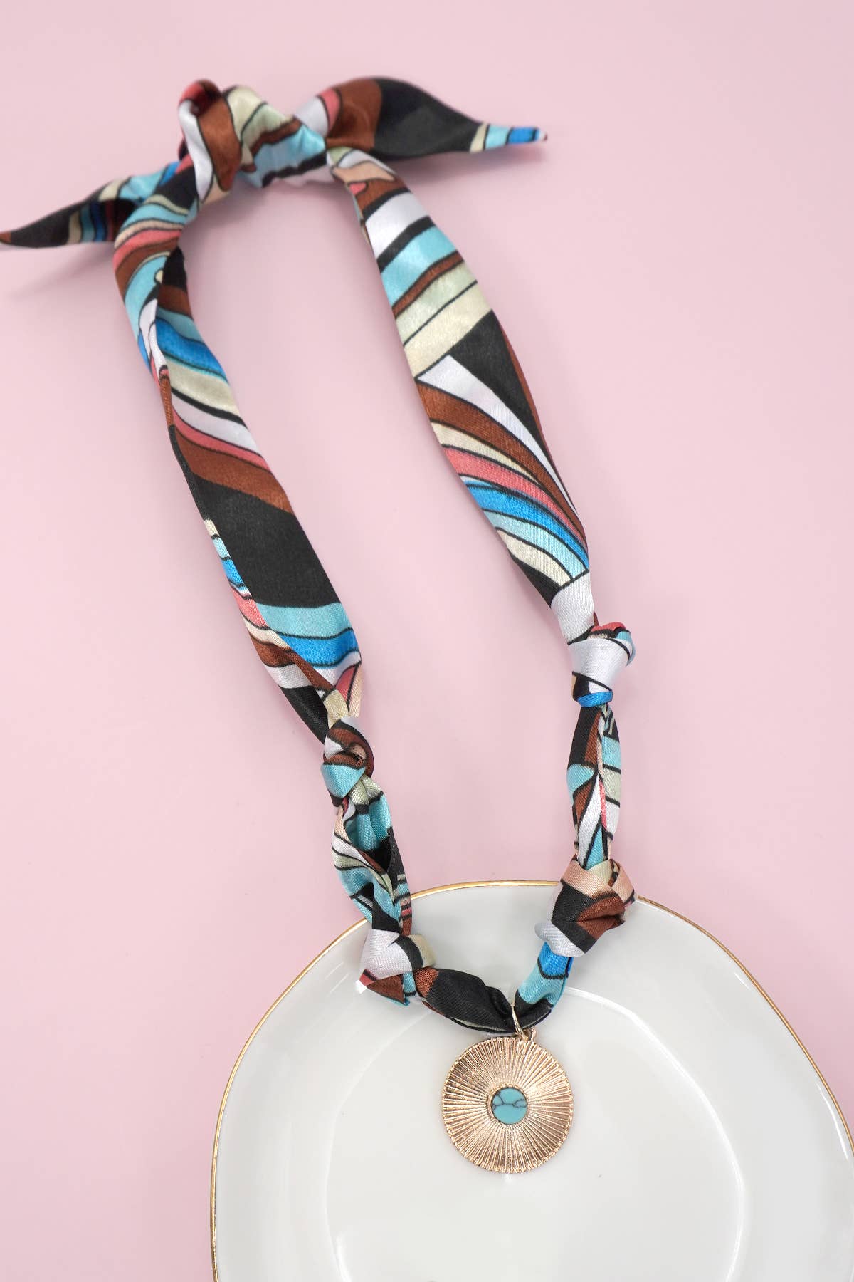 SCARF CHARM NECKLACE
