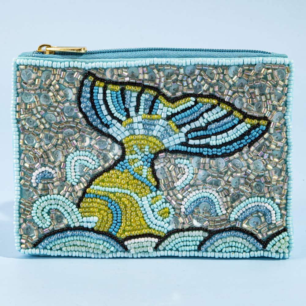 Mermaid Tail Sequin Beaded Coin Purse