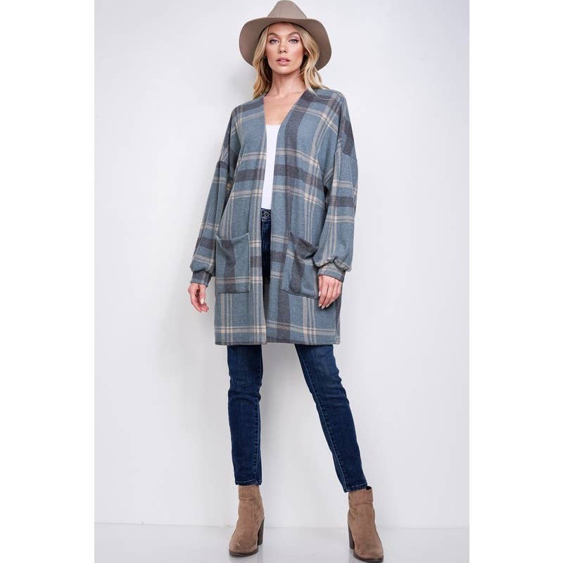 Plaid Loose fit cardigan
