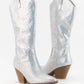 RHINESTONE JEWELED MID-CALF GLAM WESTERN BOOTS