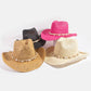 StrawCowrie Shell Rope Strap Cowboy Hat