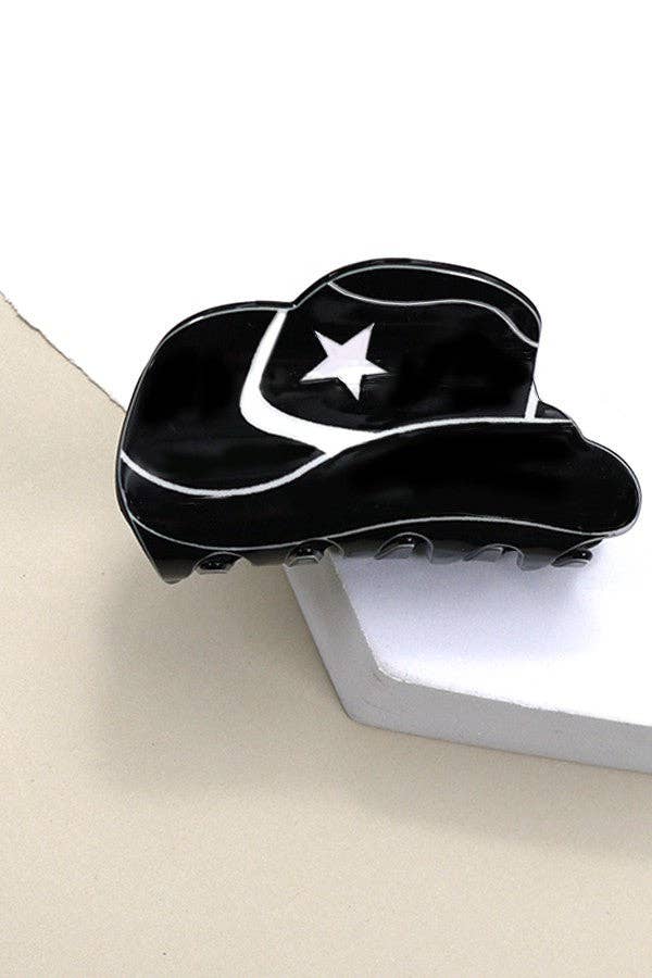 WESTERN COWGIRL BOOT HAIR CLAW CLIPS 40H569