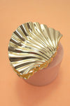 SEASHELL  GOLD SILVER ALLOY HAIR CLAW HAIR CLIP | 40H934: Gold